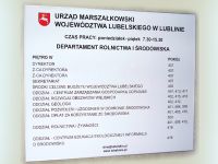 Tablica informacyjna do urzędu